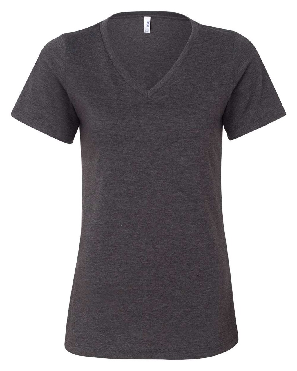 BELLA + CANVAS® Women's Relaxed Heather CVC V-Neck Short Sleeve T-Shirt - 6405CVC